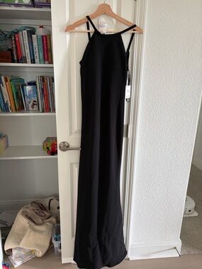 Calvin Klein Black Halter Slip Dress